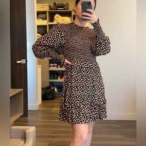 Black RIXO long sleeve dress, Size S or 4